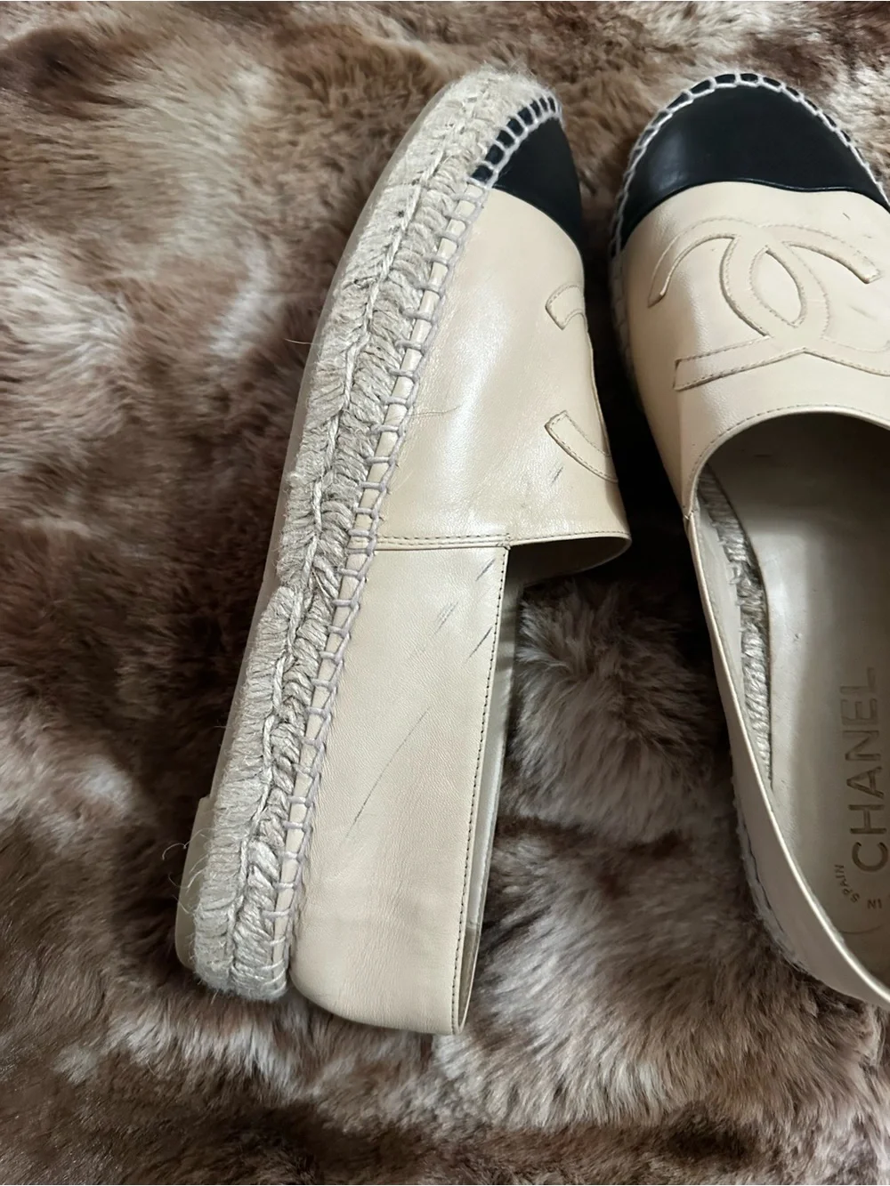 CHANEL authentic leather